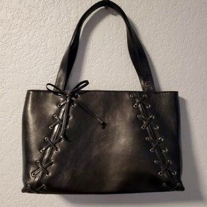 BCBGMAXAZRIA Black Corset Purse